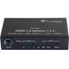 Ecost prekė po grąžinimo FINETECH VSP01202 HDMI 2.0 Splitter 1x2 with 4K HDR Down Scaler Audio-EDID