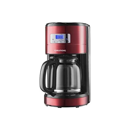 Ecost prekė po grąžinimo Grundig KM 6330 Coffee Machine Red Sense Digital Clock Programmable Start T