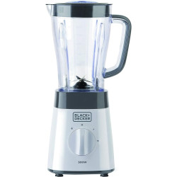 Ecost prekė po grąžinimo Black + Decker BxJB500E - Blender Mixeur 500W, Plastic Bol 1.5L, 2 speeds +