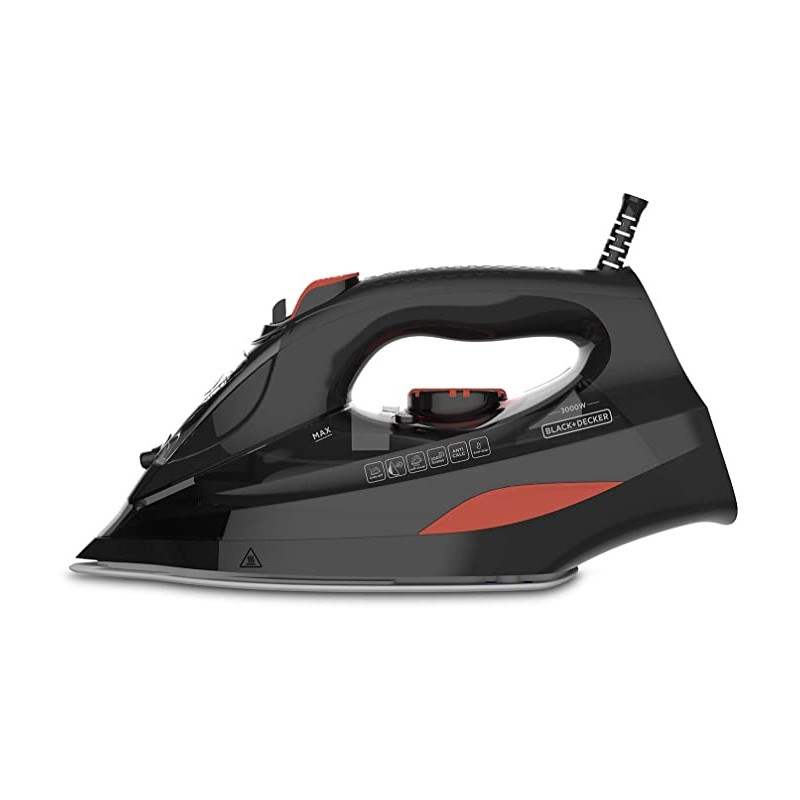 Ecost prekė po grąžinimo Black+Decker BXIR300e steam iron 3000w, steam jet 200 g/min, continuous ste