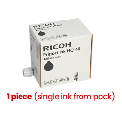 Ricoh Priport HQ-40 (817225) Rašalinė kasetė, Juoda (1 vnt)