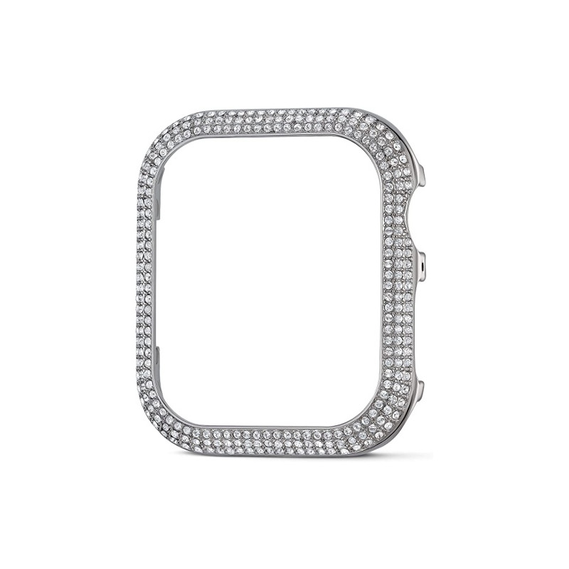 Ecost prekė po grąžinimo Swarovski Sparkling Silver Case Frame Fits Apple Watch® 40mm