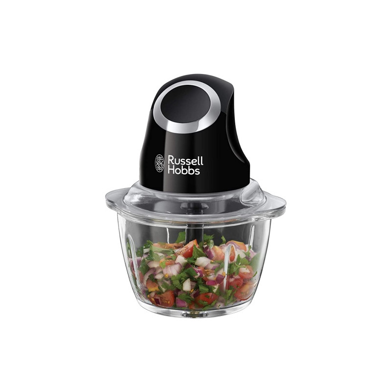 Ecost prekė po grąžinimo Russell Hobbs Mini Electric Chopper [Glass Jar incl. Storage Lid] Matt Blac