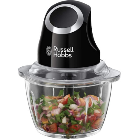 Ecost prekė po grąžinimo Russell Hobbs Mini Electric Chopper [Glass Jar incl. Storage Lid] Matt Blac