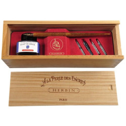 Ecost prekė po grąžinimo Herbin 27016T - A wooden box '' Sapphire eclat '' Compret a wooden puck, 5
