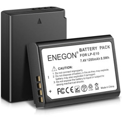 Ecost prekė po grąžinimo ENEGON - 2 Packs de Batterie de Remplacement LP-E10 compatibles avec Les Ca