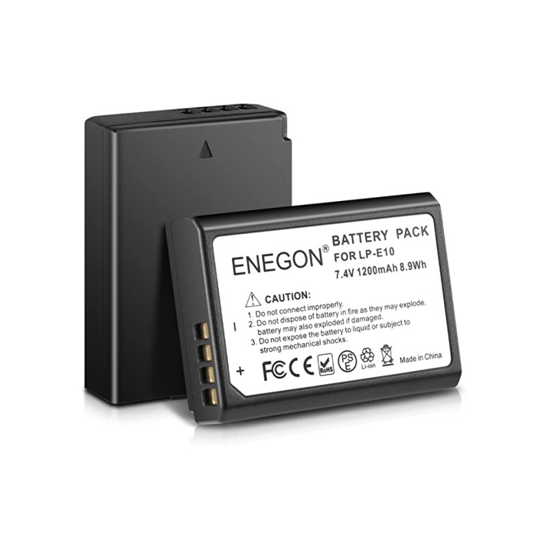 Ecost prekė po grąžinimo ENEGON - 2 Packs de Batterie de Remplacement LP-E10 compatibles avec Les Ca