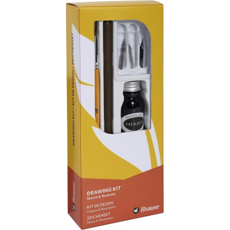 Ecost prekė po grąžinimo Brause 145B - Un kit d'apprentissage compret 3 plumes de dessin (66B, 511B