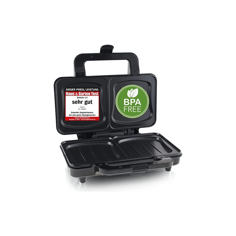 Ecost prekė po grąžinimo Emerio XXL Sandwichtoaster für alle Toastgrößen geeignet, BPA frei, große M