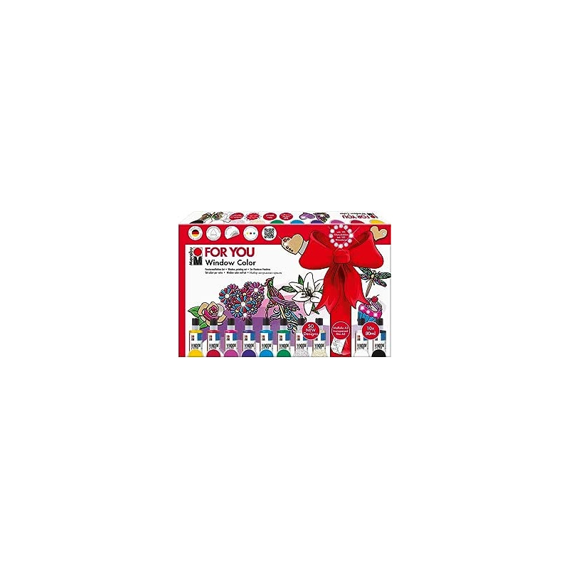 Ecost prekė po grąžinimo MARABU Aquarelle Window Color Fun & Fancy for You 50 modeliai/2 A3 plėvelės