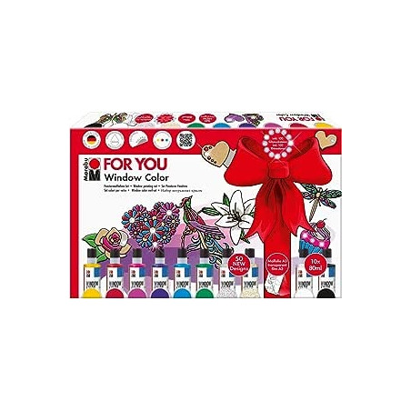 Ecost prekė po grąžinimo MARABU Aquarelle Window Color Fun & Fancy for You 50 modeliai/2 A3 plėvelės