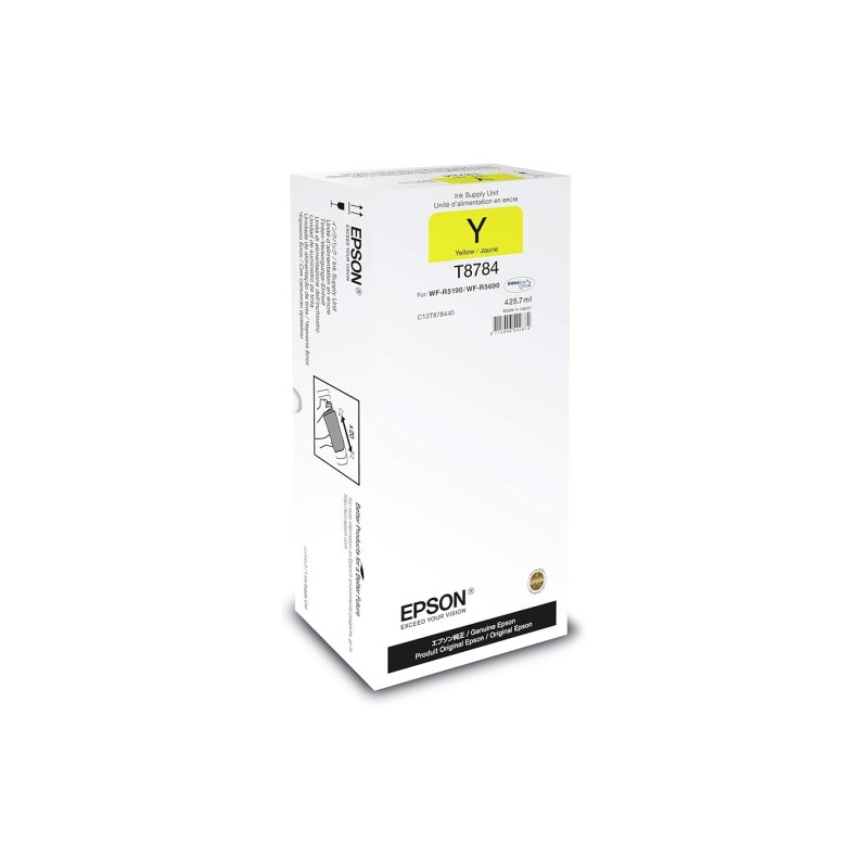 Ecost prekė po grąžinimo EPSON Yellow Ink Supply Unit T8784 for WF-R5190/WF-R5690 (425,7ml)