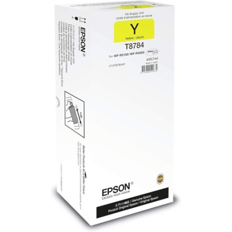 Ecost prekė po grąžinimo EPSON Yellow Ink Supply Unit T8784 for WF-R5190/WF-R5690 (425,7ml)