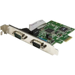 Ecost prekė po grąžinimo StarTech.com Serial PCI Express korta su 2 DB9 prievadais, UART 16C1050, RS