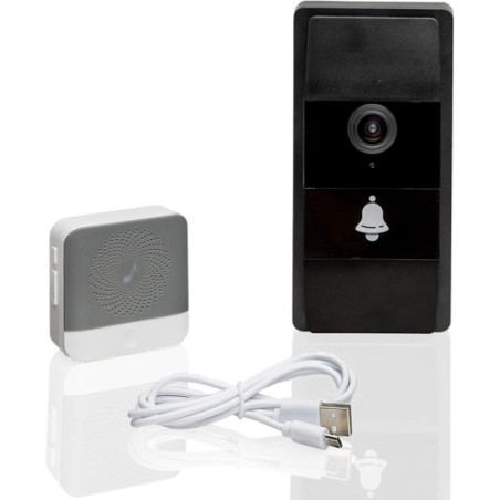 Ecost prekė po grąžinimo Wireless Doorbell with Camera and Intercom WLAN - Night Vision - Access the