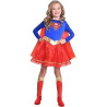 Ecost Prekė po grąžinimo Amscan - Vaikiška Kostiumas Supergirl, Suknelė, Šalmas, Kojinės, Superheroj