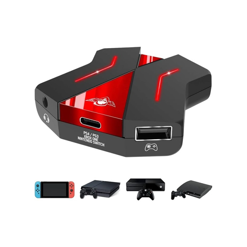 Ecost prekė po grąžinimo SPIRIT OF GAMER - CROSSGAME 2 Adapter - Spielen Sie Tastatur und Maus auf V