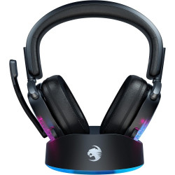 Ecost prekė po grąžinimo Roccat Syn Max Air - Belaidis RGB žaidimų ausines su 3D garsu ir dokavimo s