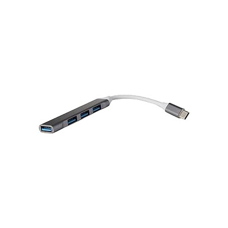 Ecost prekė po grąžinimo Ecost customer return AYCLIF Port Hub USB-C to 4 x USB-A 3.0, Gray