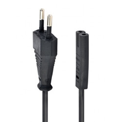 Gembird PC-184/2 Maitinimo Kabelis, EU Power plug, 1.8m, Juoda