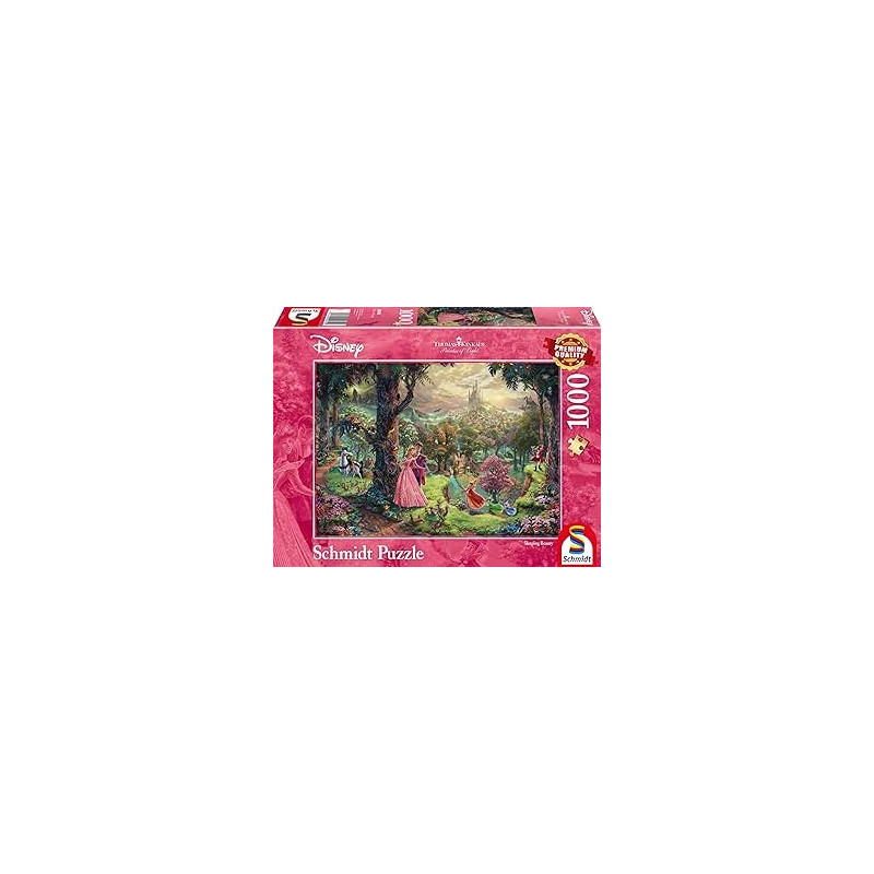 Ecost prekė po grąžinimo Schmidt Spiele 59474 Thomas Kinkade, Disney, Miegančioji gražuolė, 1.000 da