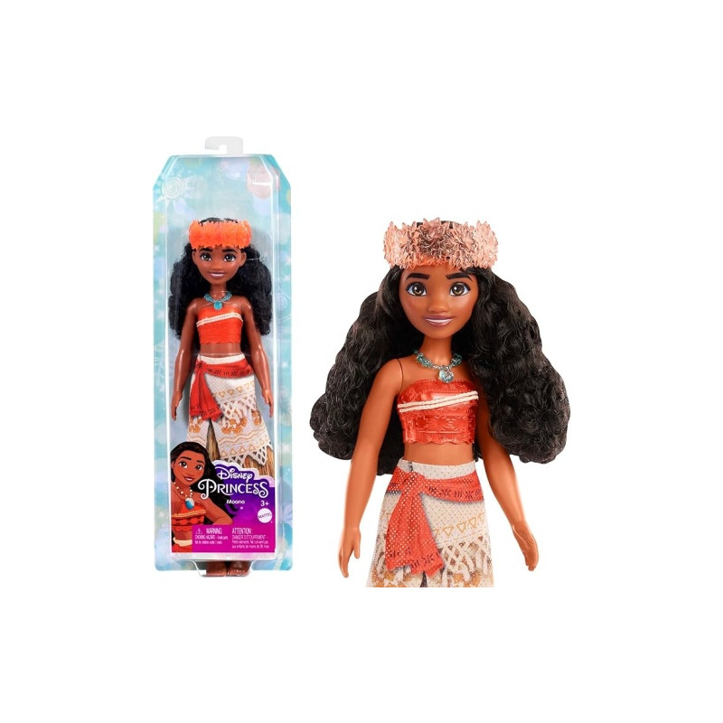 Ecost Prekė po grąžinimo Disney princesė HPG68: Vaiana judanti madinga lėlė su blizgančiais drabužia