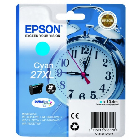 Kasetė Epson T27XL (C13T27124012) CY 1.1K OEM