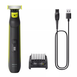 Philips OneBlade Pro QP6506/15 Plaukų skustuvas / kirpimo mašinėlė, Juoda/Žalia