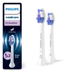 Philips Sonicare S2 Sensitive HX6052/87 Sonic Dantų šepetėlio galvutės, Balta