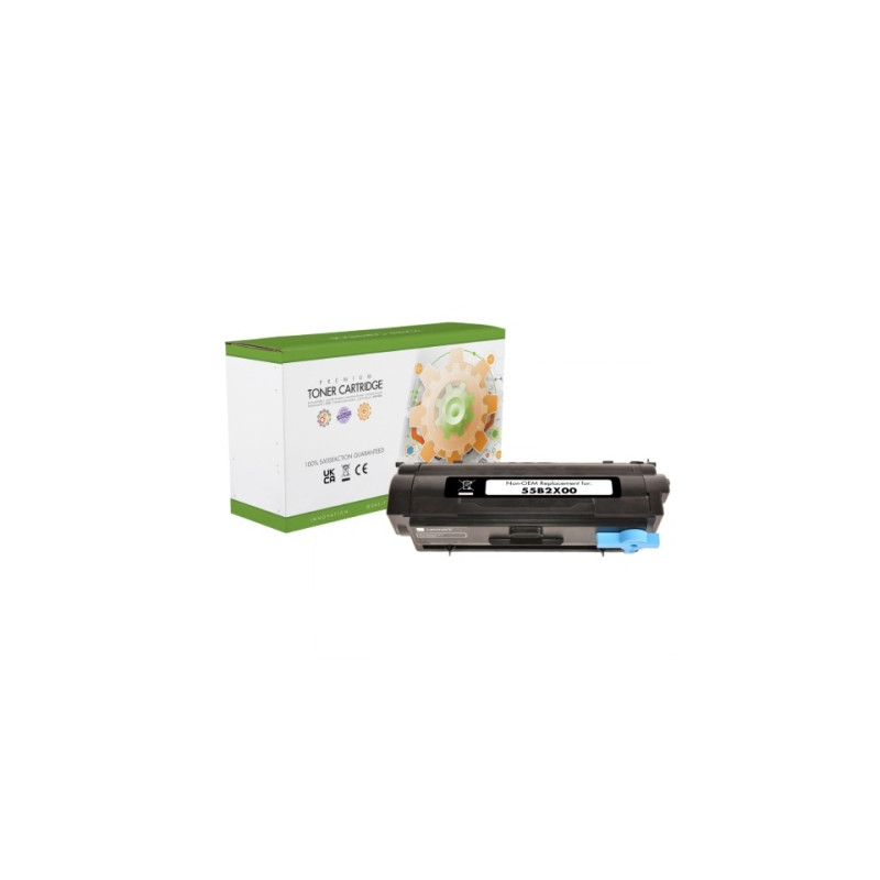 Static Control Lazerinė kasetė juoda, suderinama su Lexmark 55B2X00