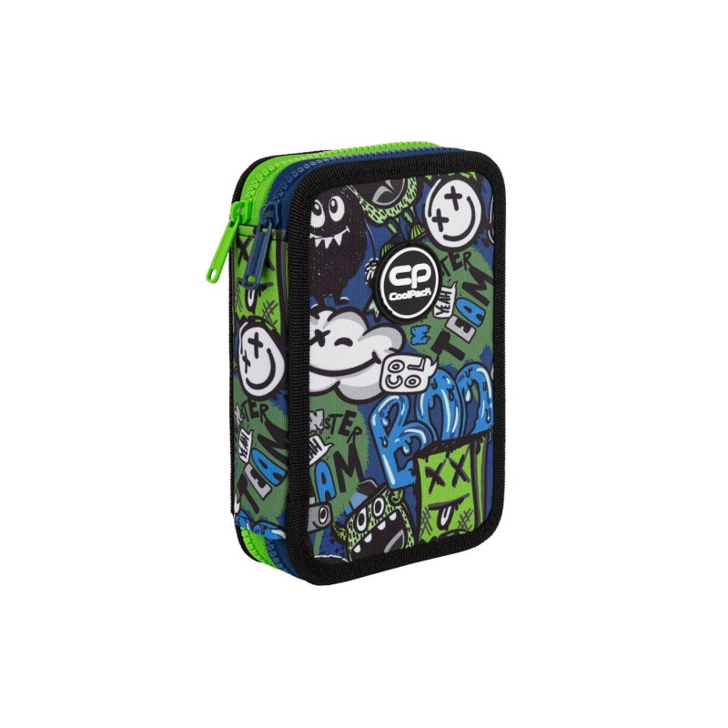Forminis dviejų skyrių penalas su priedais CoolPack Jumper 2 Monster Team