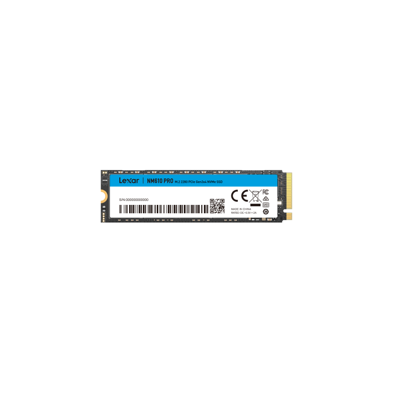 Lexar NM610PRO 1TB SSD M.2 2280 PCIe Gen3x4 NVMe High speed, up to 3300MB/s read