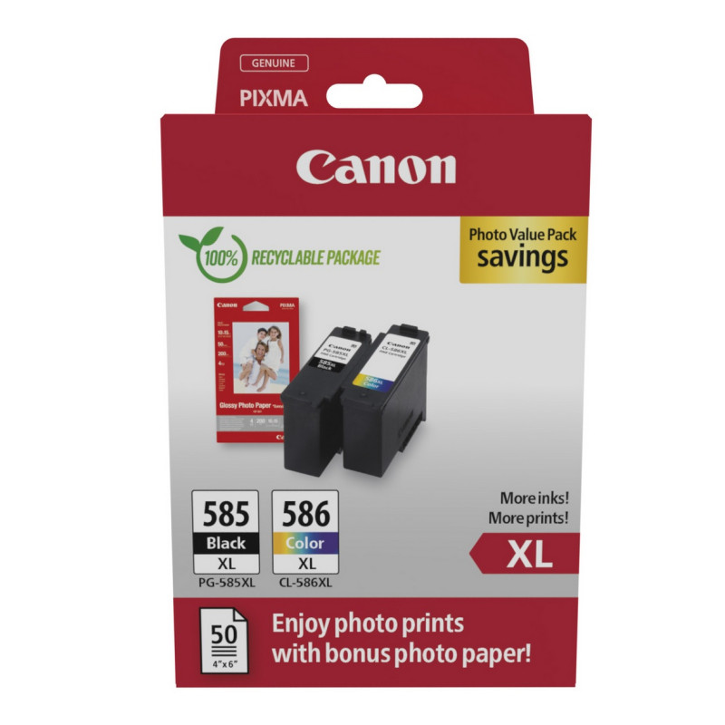 Kasetė Canon PG-585XL/CL-586XL CMYK 2x 300psl Multipack OEM