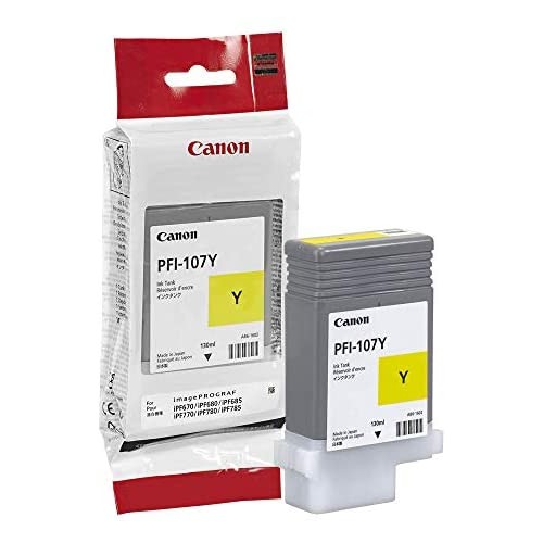 Kasetė Canon PFI-107Y (6708B001) YL 130ml OEM-RAŠALINĖS KASETĖS