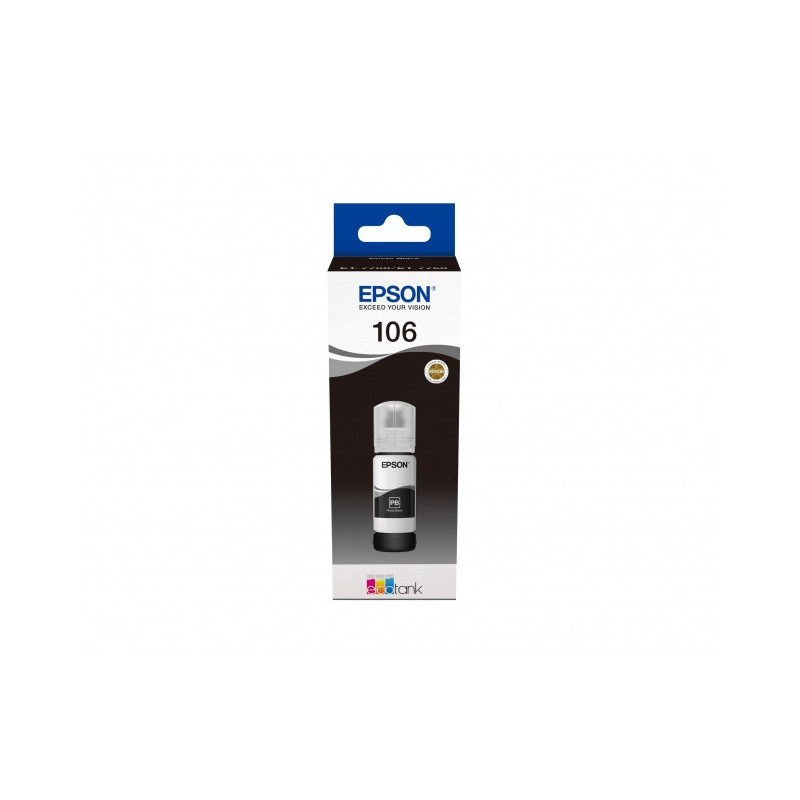 Epson 106 EcoTank (C13T00R140) Rašalo papildymo buteliukas, Foto Juoda