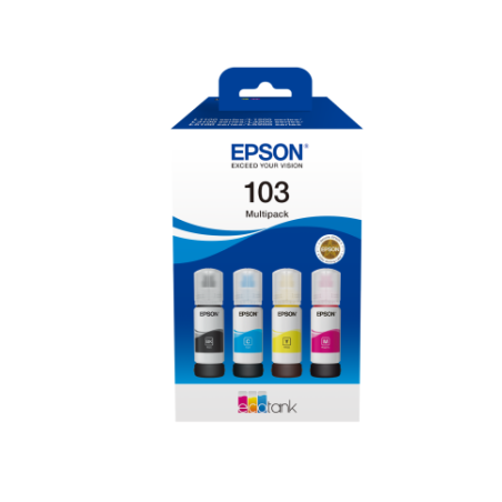 Epson 103 EcoTank (C13T00S64A) Rašalo papildymo buteliukų komplektas, CMYK