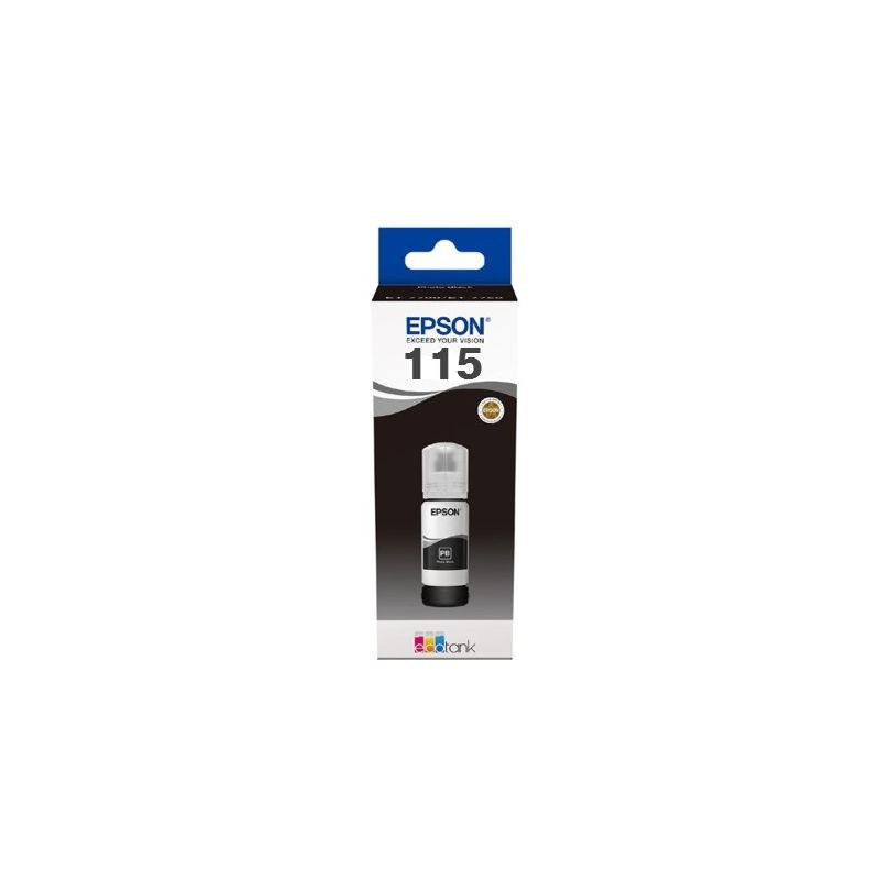 Epson 115 EcoTank (C13T07D14A) Rašalo papildymo buteliukas, Foto Juoda