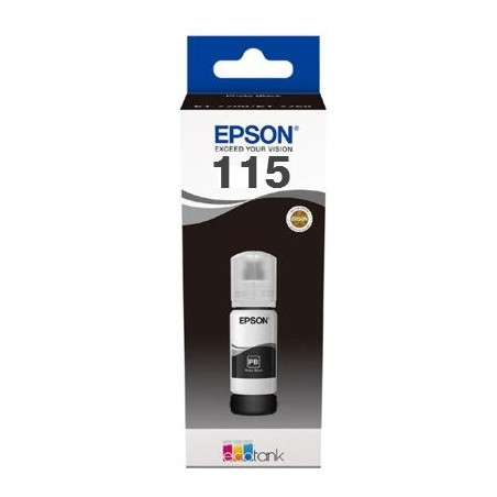 Epson 115 EcoTank (C13T07D14A) Rašalo papildymo buteliukas, Foto Juoda