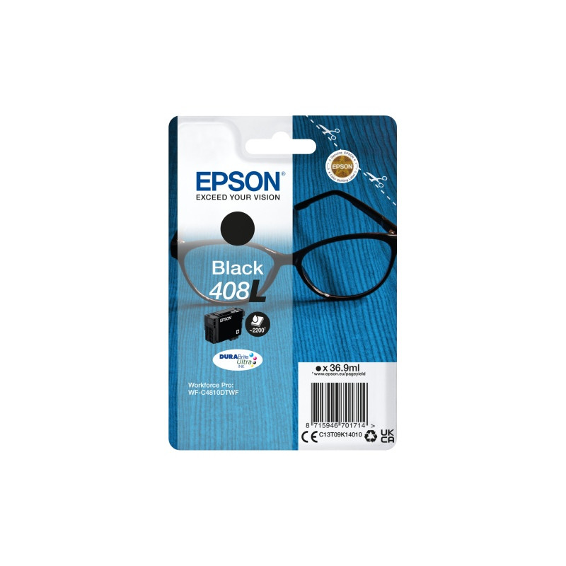 Epson 408L (C13T09K14010) Rašalinė kasetė, Juoda