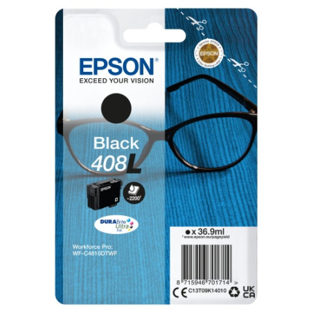 Epson 408L (C13T09K14010) Rašalinė kasetė, Juoda
