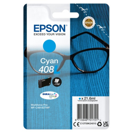 Epson 408L (C13T09K24010) Rašalinė kasetė, Žydra