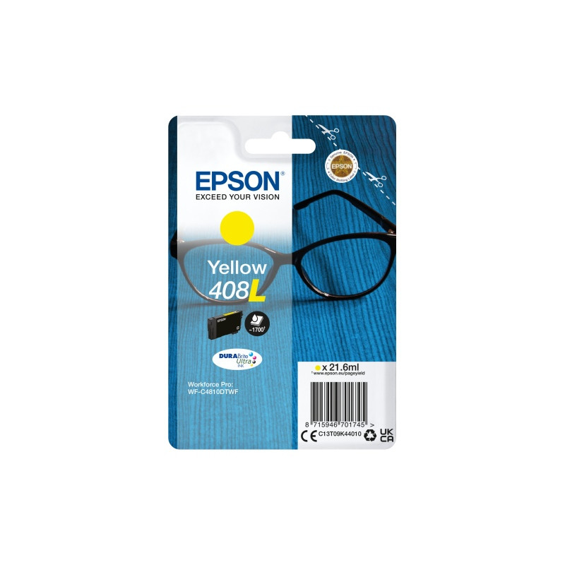 Epson 408L (C13T09K44010) Rašalinė kasetė, Geltona