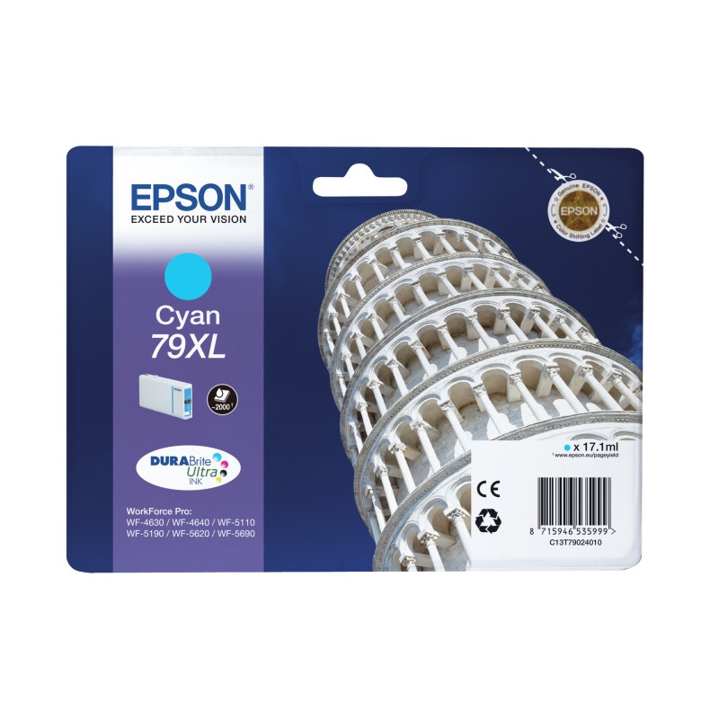 Epson 79XL (C13T79024010) Rašalinė kasetė, Žydra