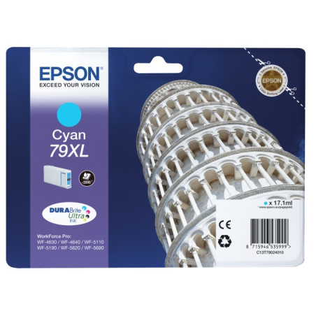 Epson 79XL (C13T79024010) Rašalinė kasetė, Žydra