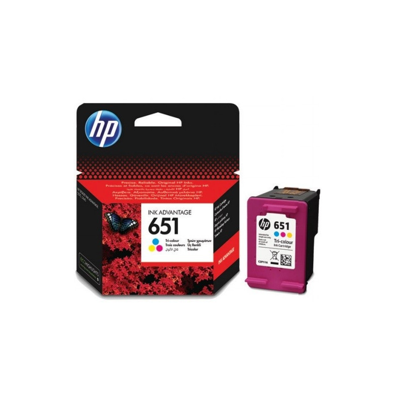 HP 651 Tri-Colour (C2P11AE) Rašalinė kasetė, CMY