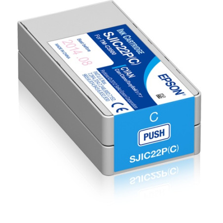 Epson SJIC22P(C) (C33S020602) Rašalinė kasetė, Žydra