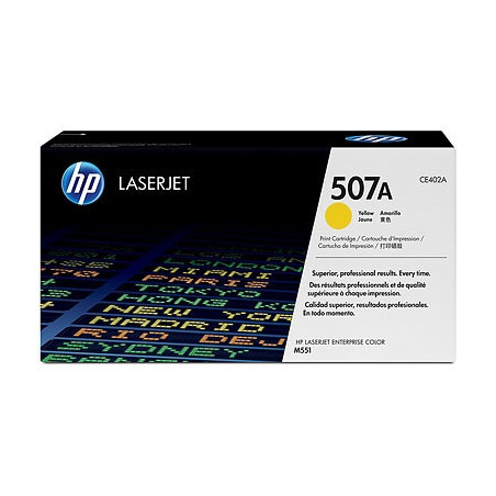 HP 507A (CE402A) Lazerinė kasetė, Geltona