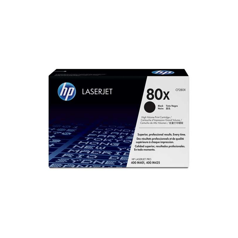 HP 80X (CF280X) Lazerinė kasetė, Juoda