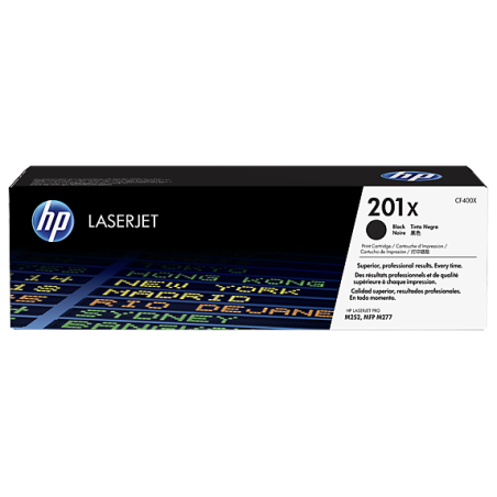 HP No.201X HC (CF400X), juoda kasetė lazeriniams spausdintuvams, 2800