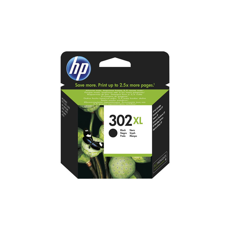 Kasetė HP No.302XL (F6U68AE) BK 480psl. OEM